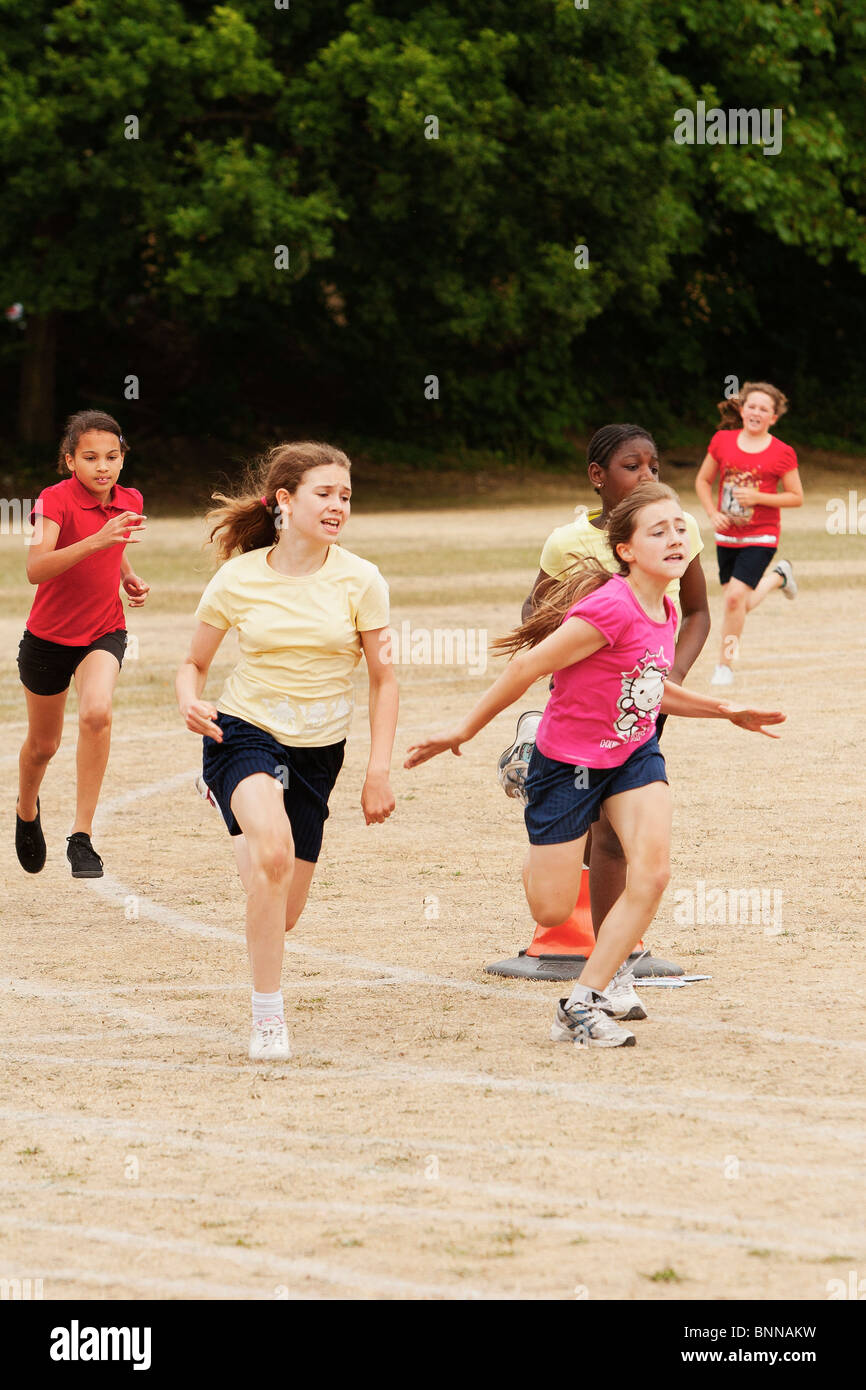 Primary school sports day Stock Photo Alamy