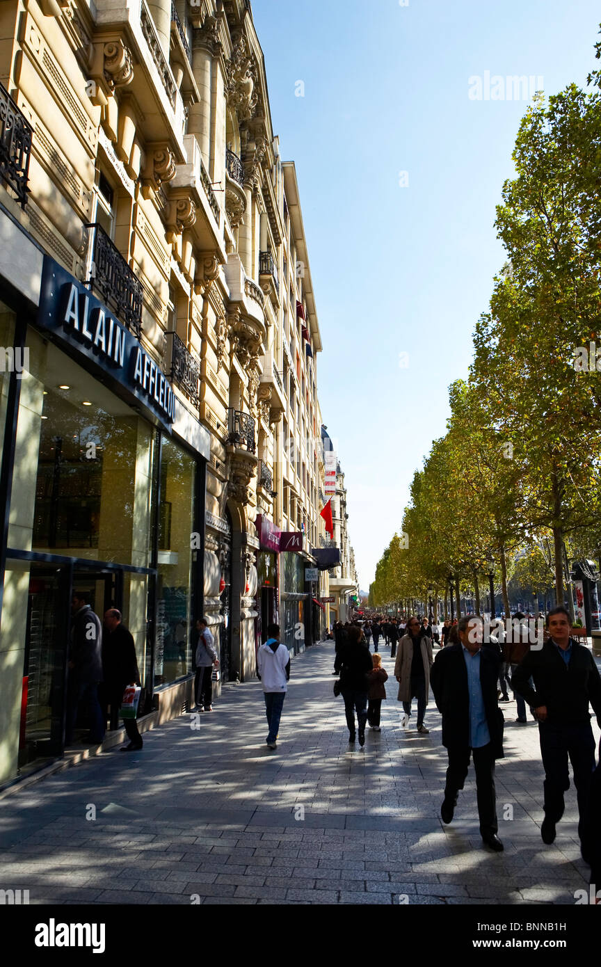 People walking at Champs Elysees, Paris, France Stock Photo - Alamy