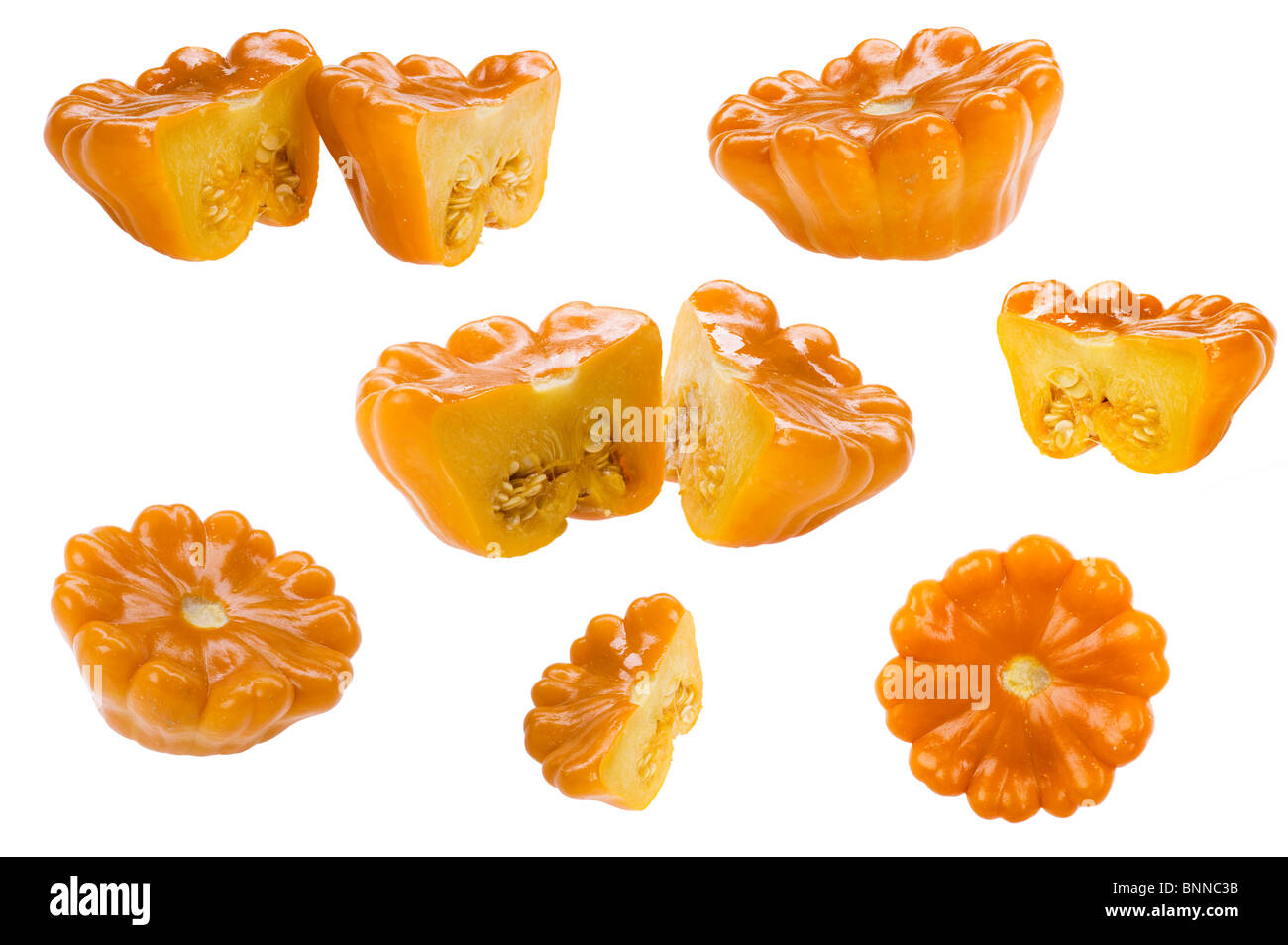 object on white - food patison close up Stock Photo - Alamy
