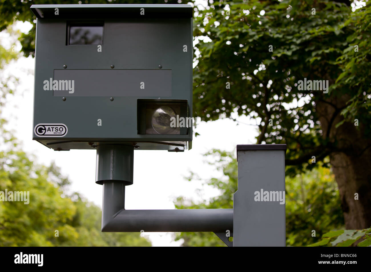 The front of a GATSO speed camera Stock Photo