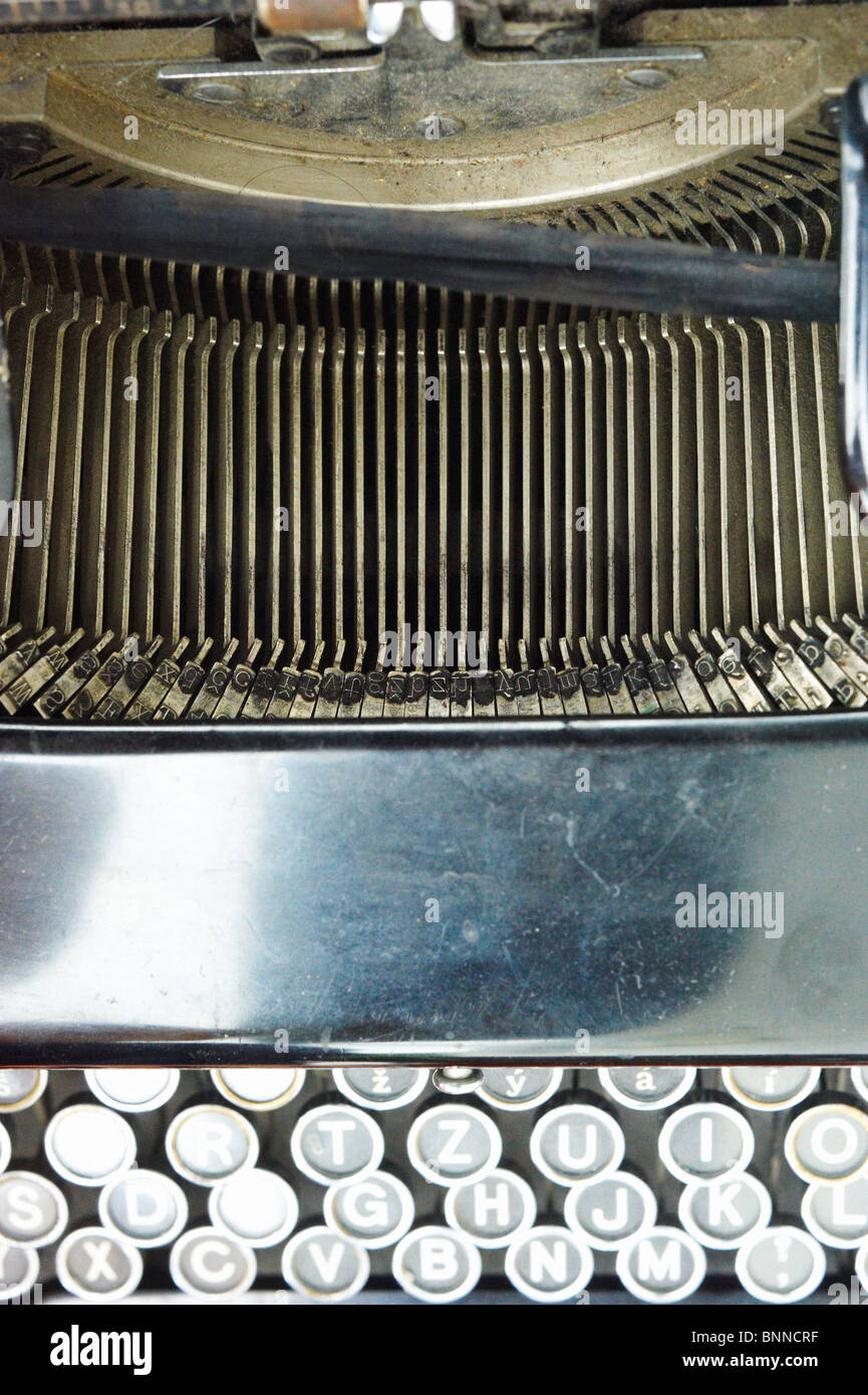 Closeup of a vintage typewriter Stock Photo - Alamy