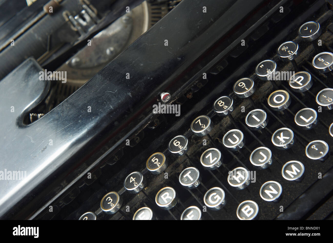 Closeup of a vintage typewriter Stock Photo - Alamy