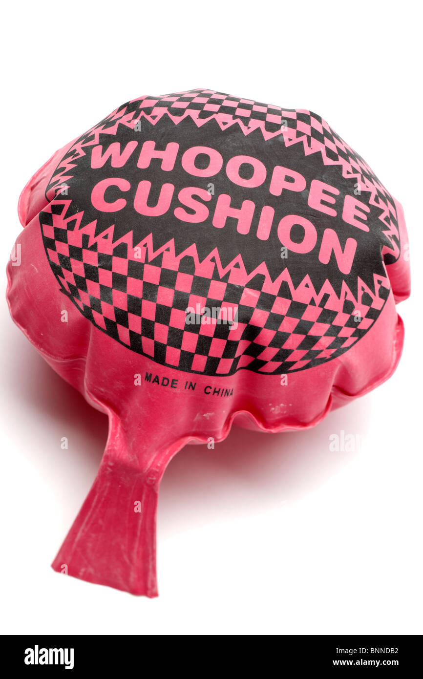 Inflated rubber whoopee cushion Stock Photo