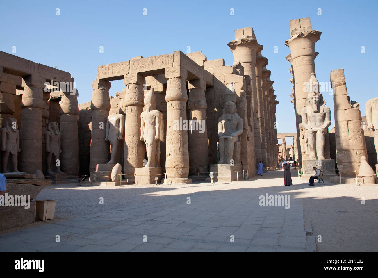 Luxor Temple ruins Stock Photo