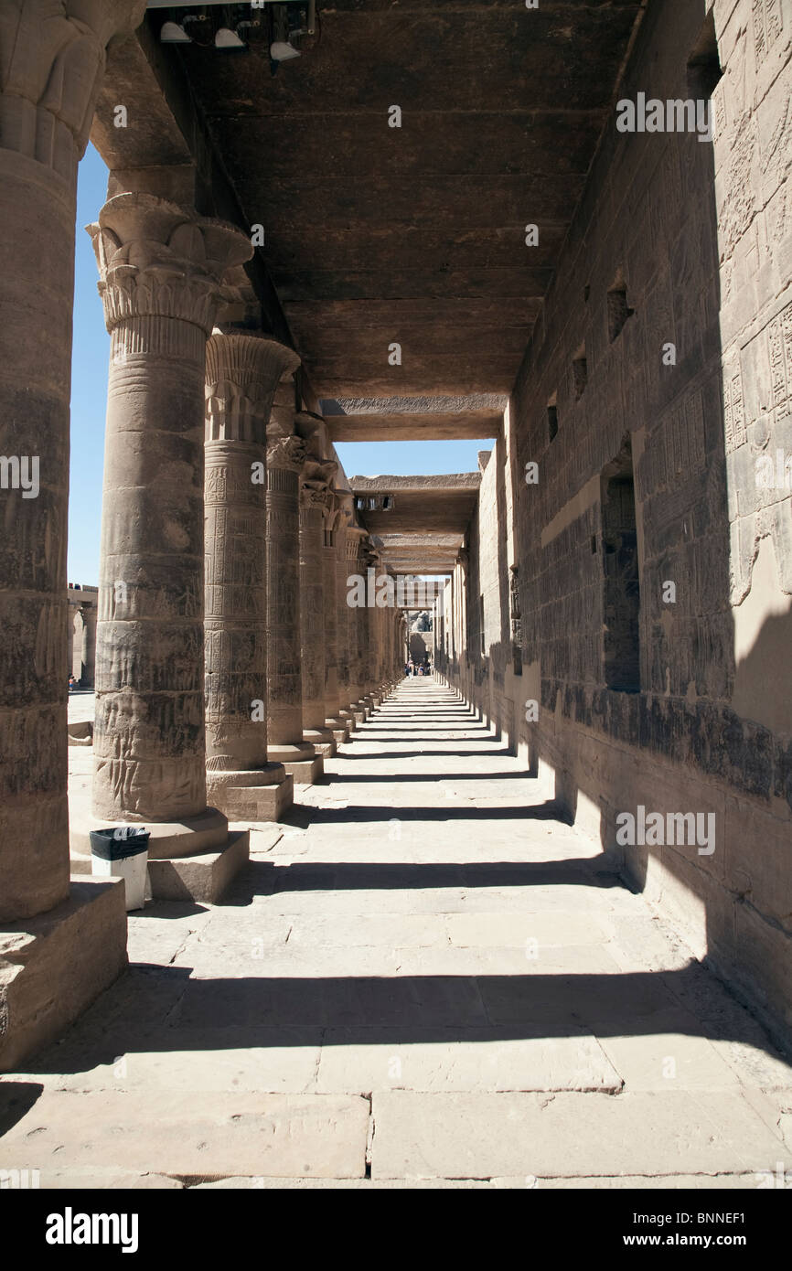 Philea Temple Columns Stock Photo