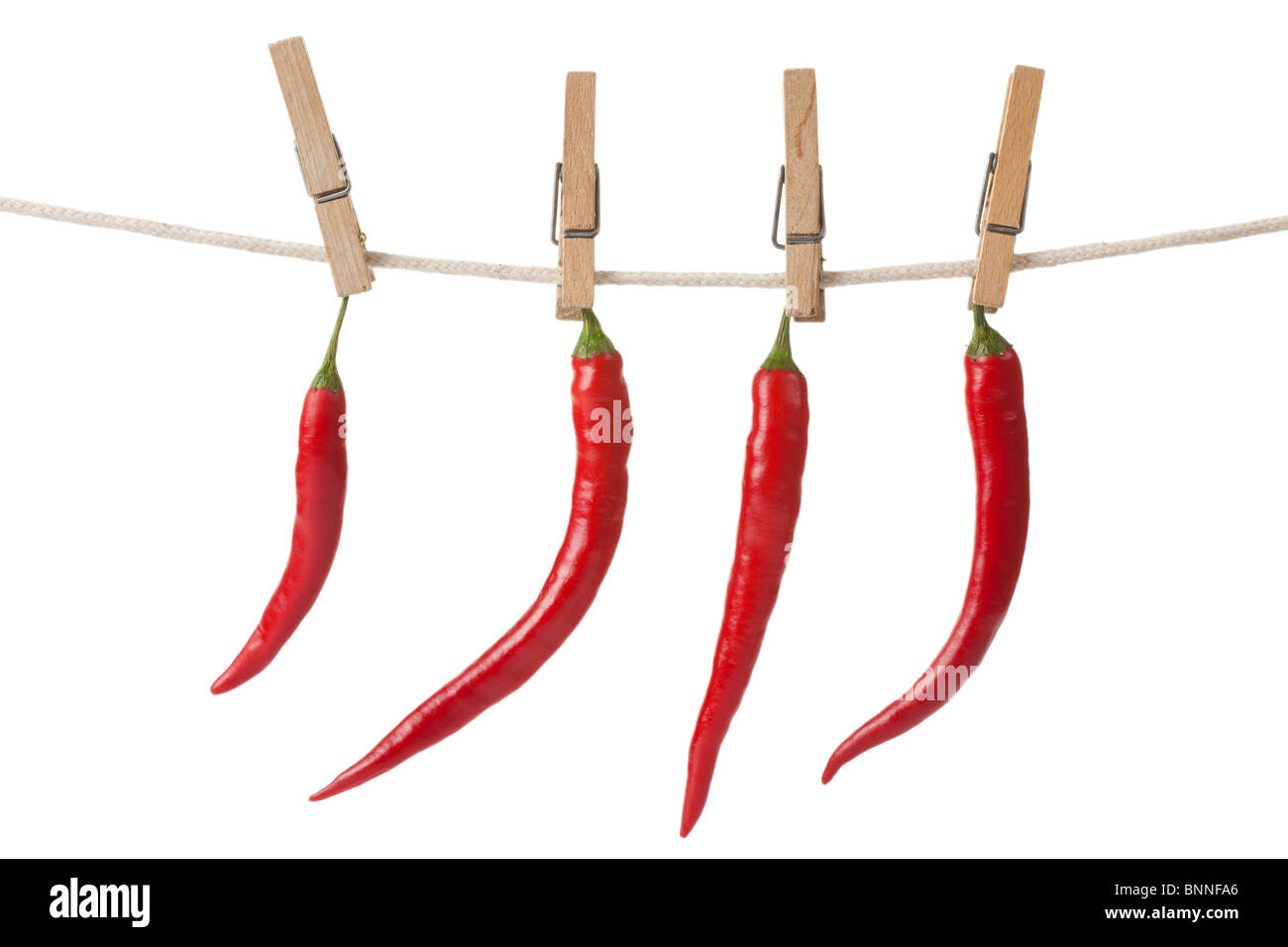 dried chili pepper Stock Photo