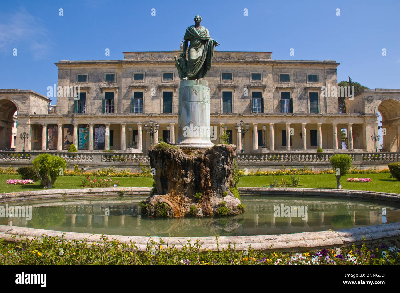 Exterior of Museum of Asian Art in Corfu Town on the Greek island of Corfu Greece GR Stock Photo