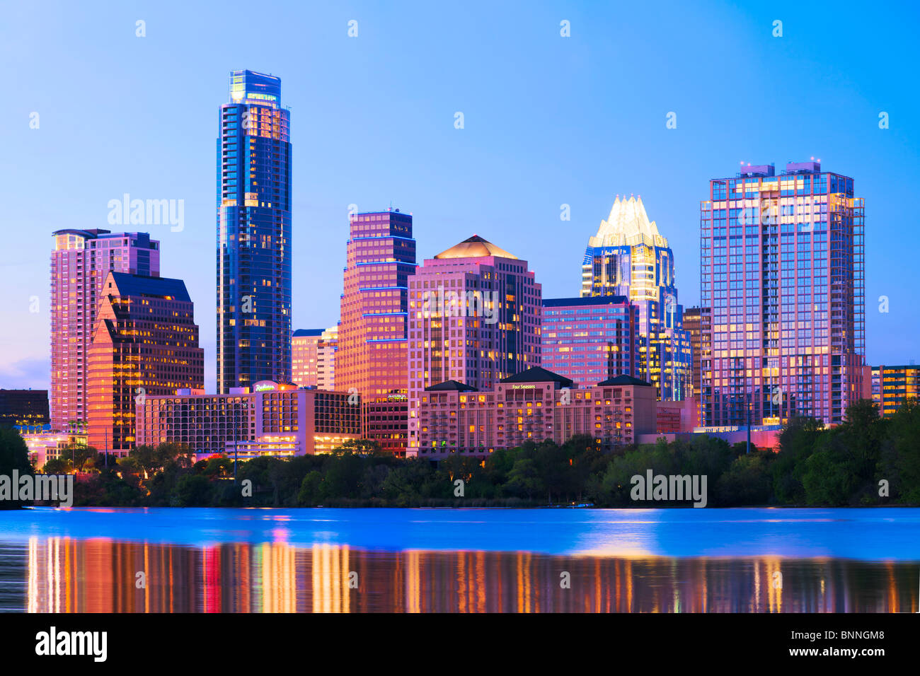 2010 Austin skyline, Texas Stock Photo