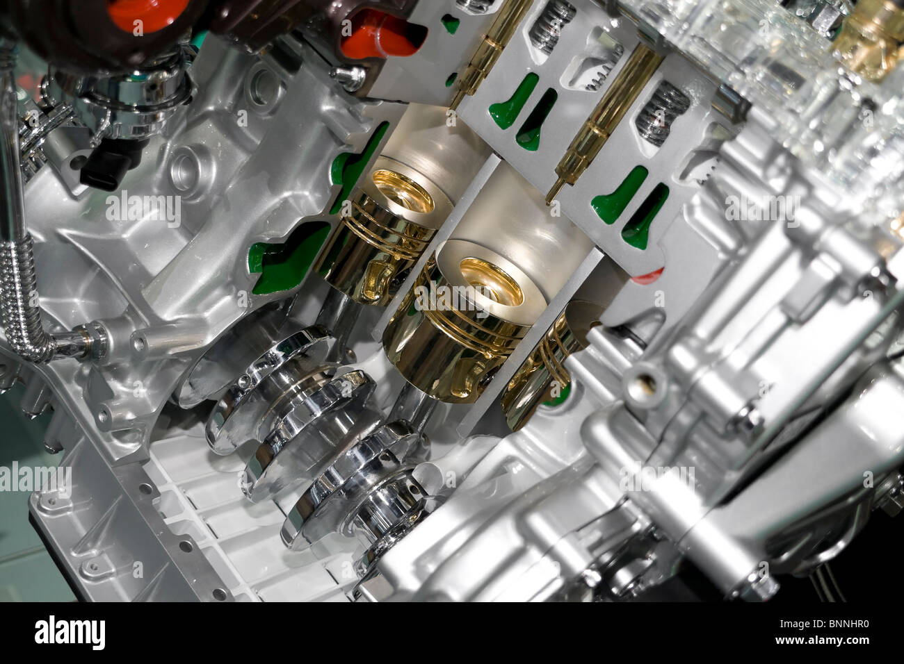 automobile cylinder block and car piston view Stock Photo Alamy