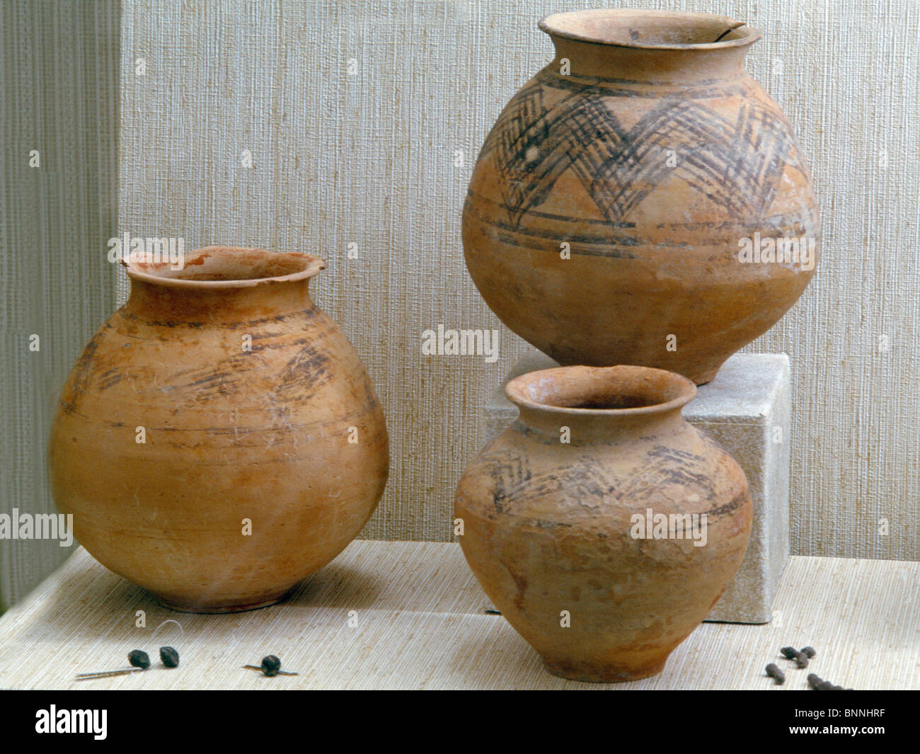 Abu Dhabi UAE Al Ain Museum Red Pottery From Umm Annar Island 2600