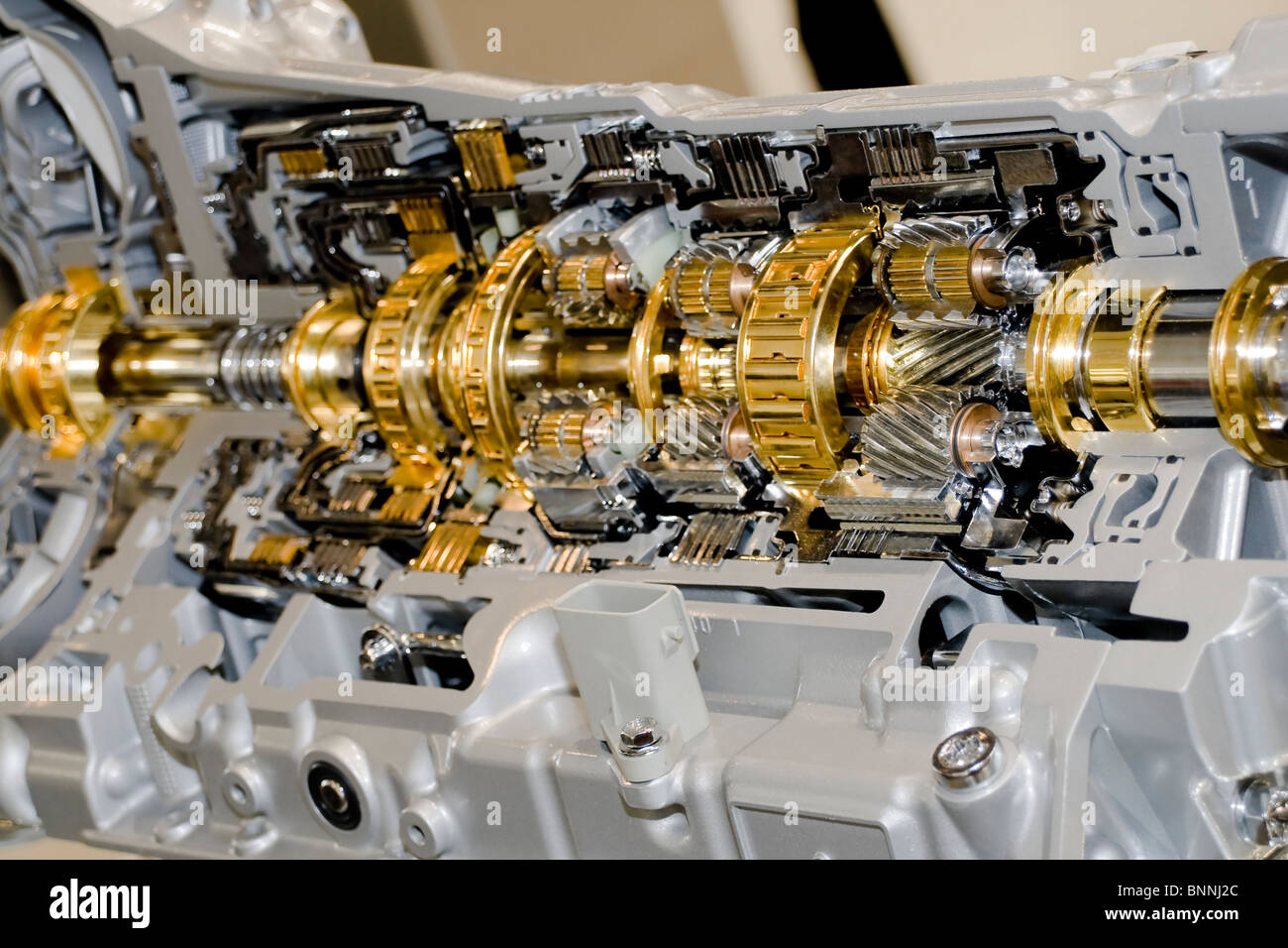 Automotive transmission gearbox with lots of details Stock Photo Alamy