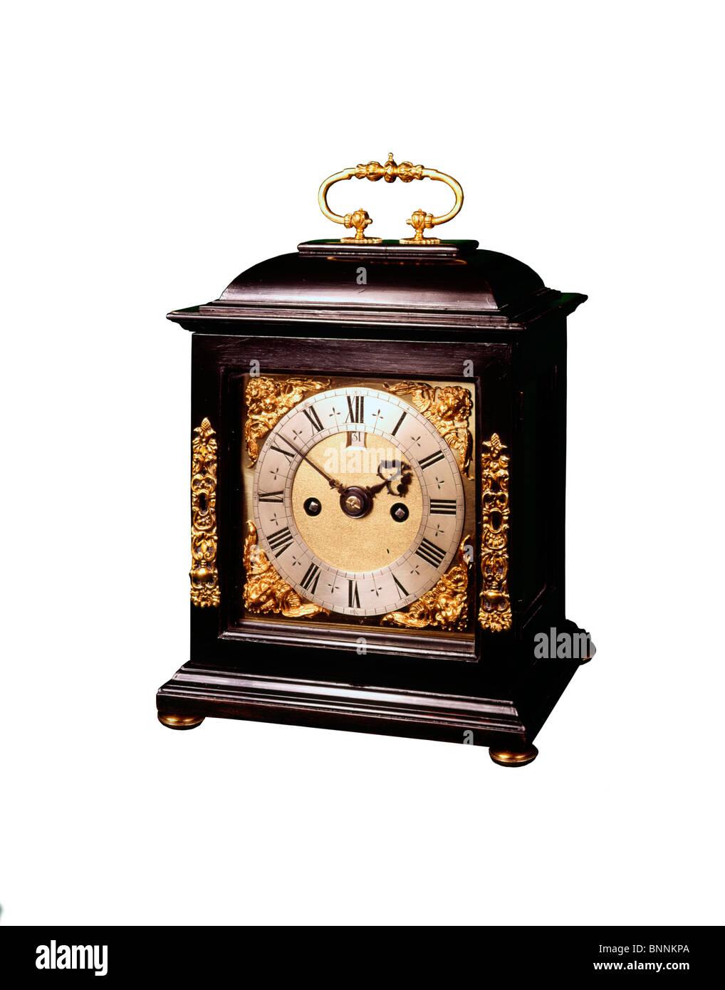 English bracket clock Stock Photo Alamy