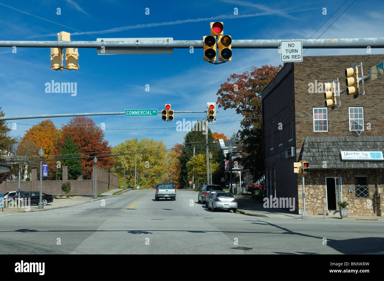 Street Corner Monterey Tennessee USA America United States of America