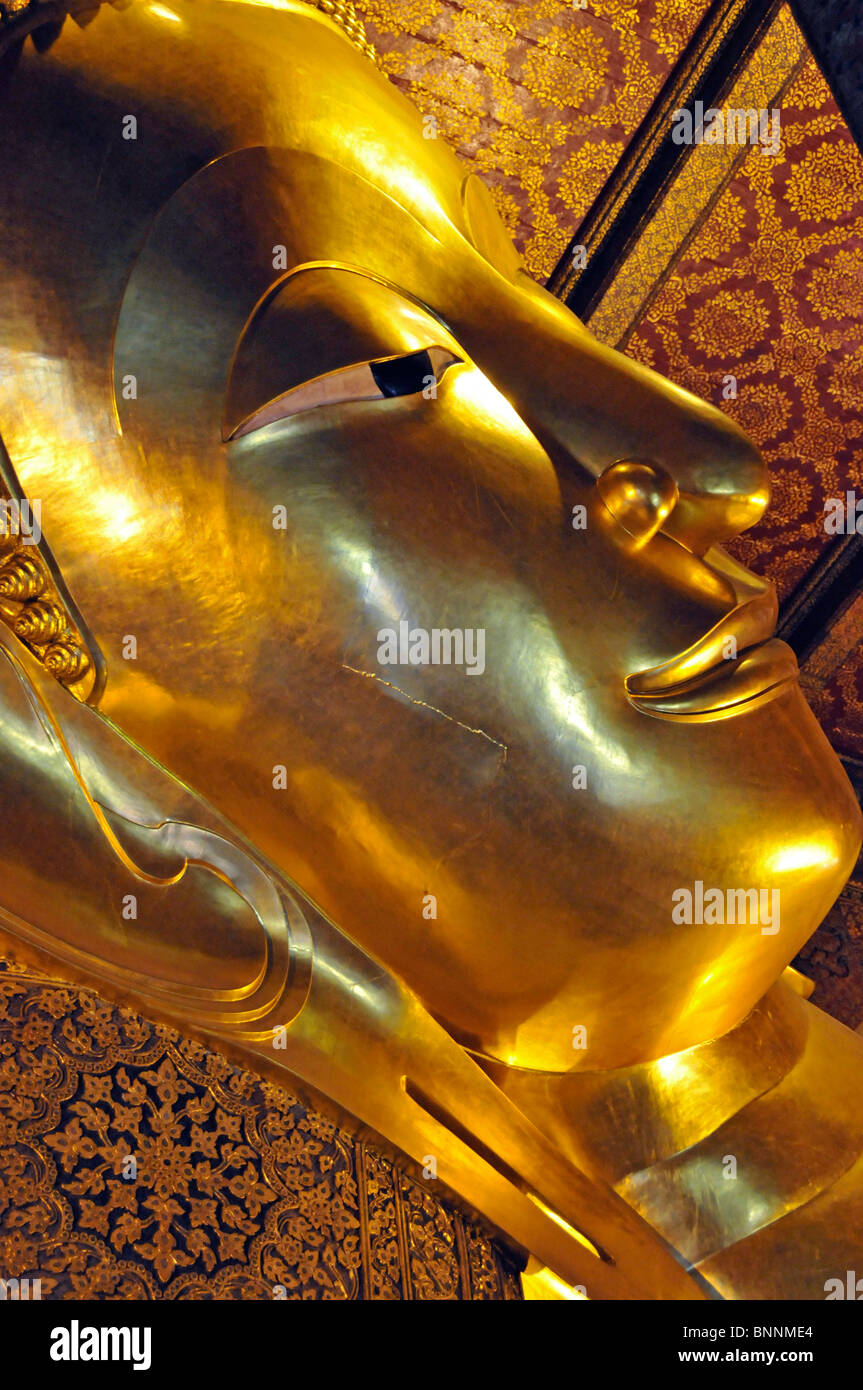 Asia Bangkok sculpture Buddha Buddha's figure Buddha's statue Buddhism figure faith golden