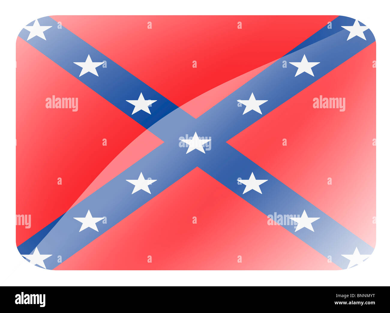 Battle flag of the US Confederacy Stock Photo