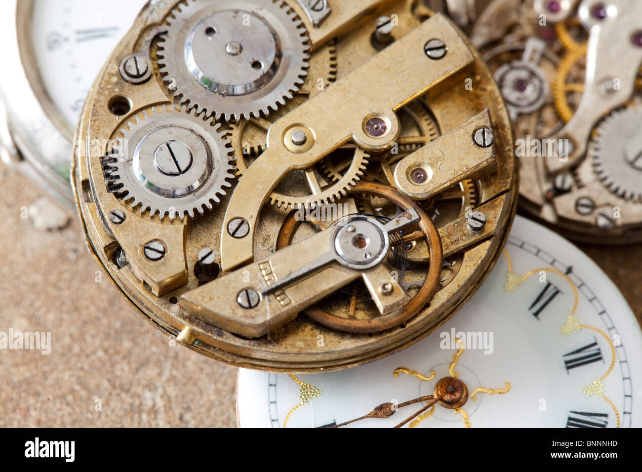 Inside Of Pocket Watch Stock Photos & Inside Of Pocket Watch Stock