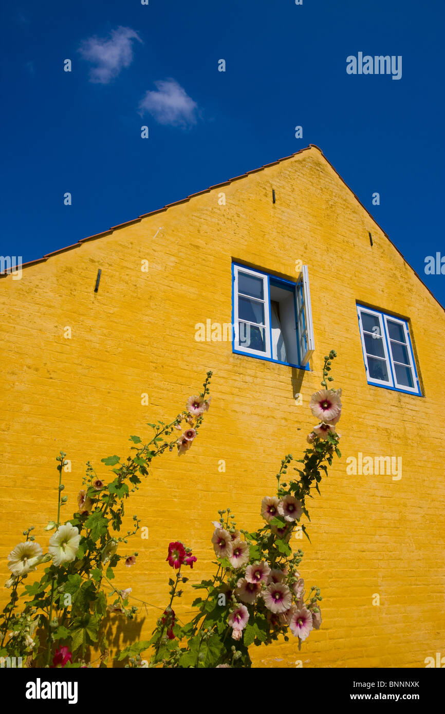 Aeroskobing Denmark island isle Aero town city house home window