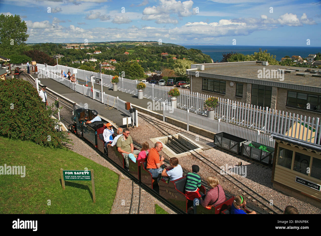 The Beer Heights Light Railway at Pecorama, Beer, Devon, England, UK