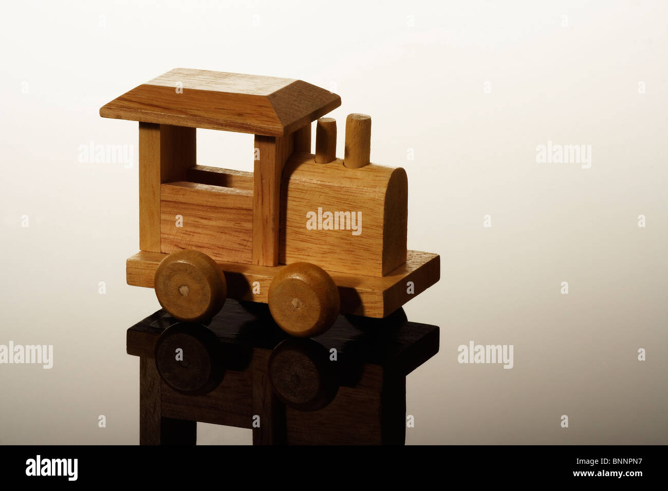 Wooden Toy Train Engine Stock Photo Alamy