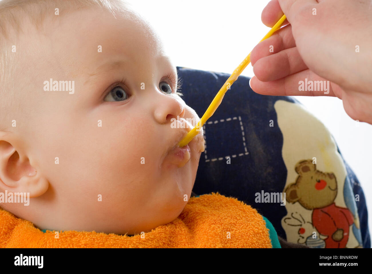 Baby Eat Porridge High Resolution Stock Photography and Images Alamy