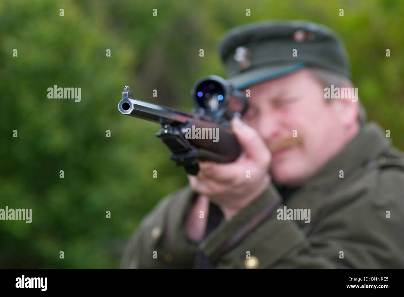 Hunters Riflemen hunt go hunting race shoot aim firing gun weapon arms