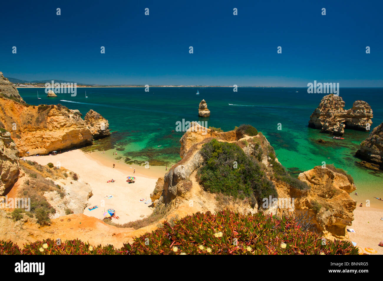 Algarve Portugal Outside Praia Th Camilo Coast Seashore Coastal Scenery Algarve Portugal Outside Praia Th Camilo Coast Seashore Coastal Scenery