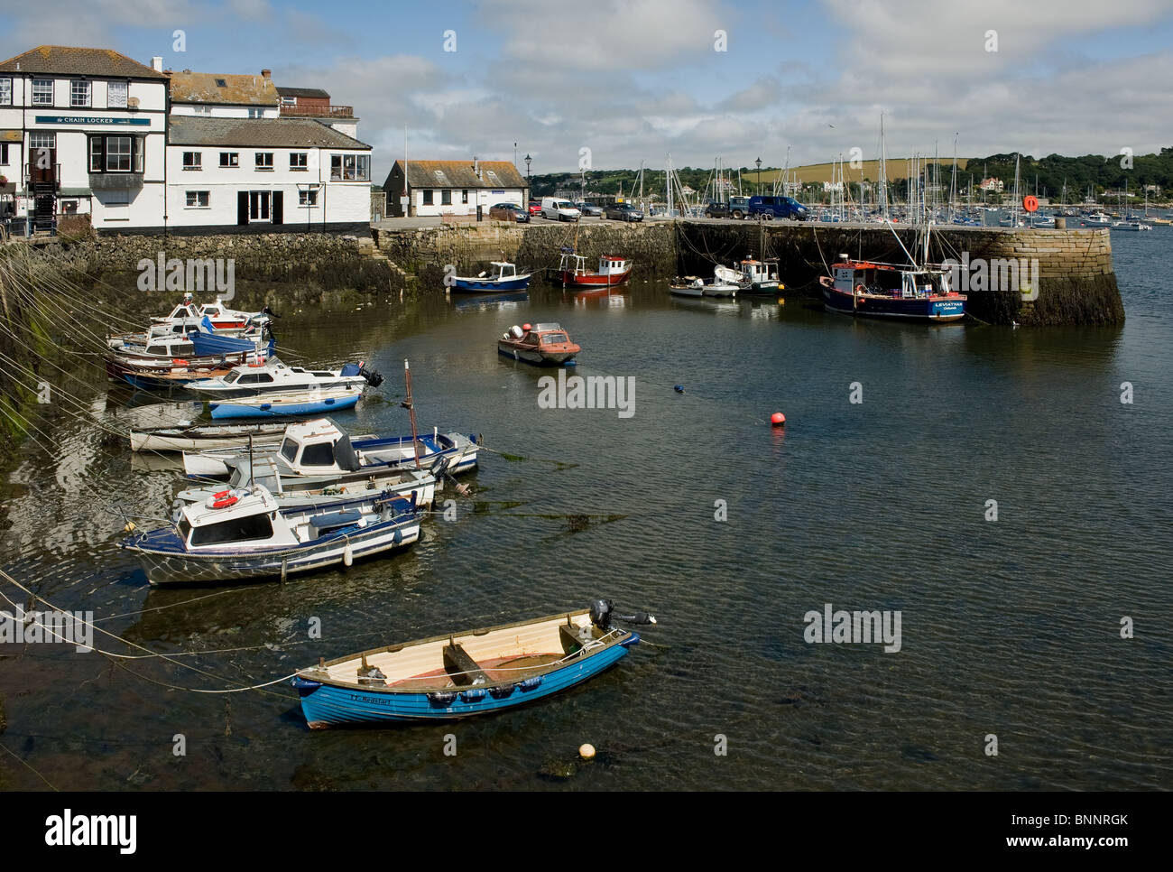 Low tide at Falmouth in Cornwall Stock Photo Alamy