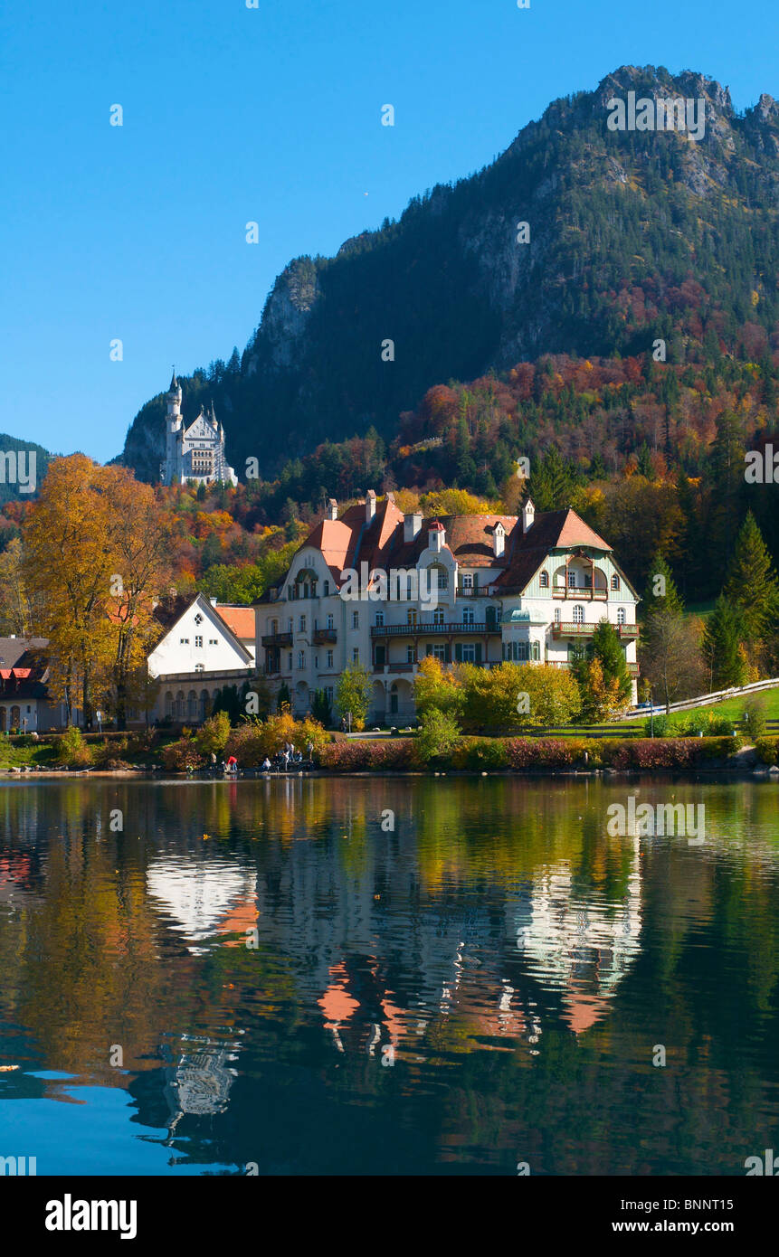 Allgaeu Allgäu Germany castle Neuschwanstein Alp alpine lake Füssen ...