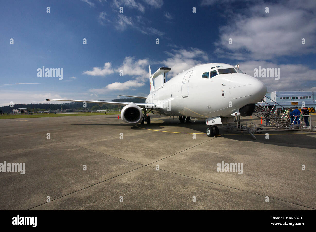 737-700, RAAF, boeing, wedgetail, radar Stock Photo