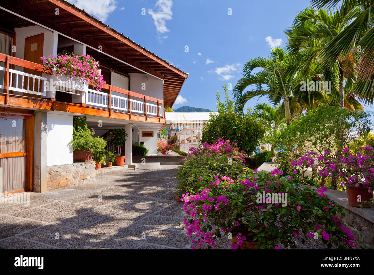 The Fort Young Hotel resort in Roseau, Dominica, West Indies Stock