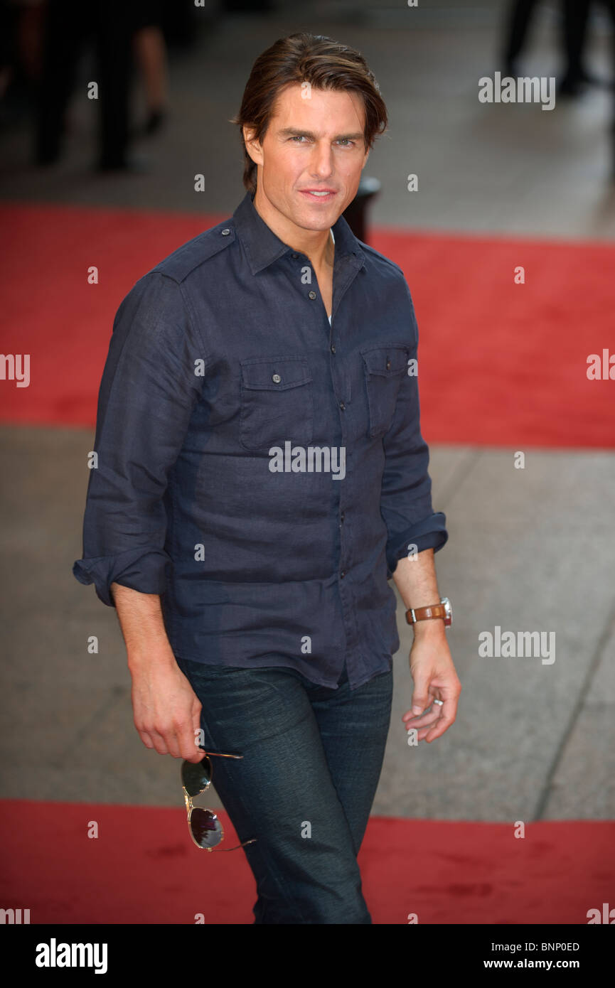 Tom Cruise attends the London UK film premiere of 'Knight & Day' directed by James Mangold at Odeon Leicester Square. 22-07-2011 Stock Photo