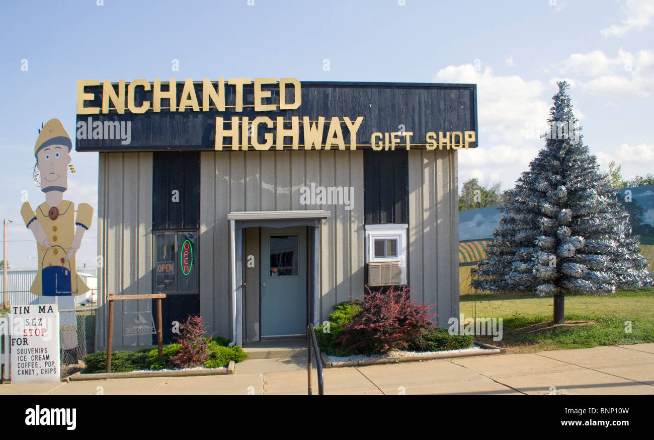 The Enchanted Highway Art Sculptures on the road to Regent North Dakota Stock Photo