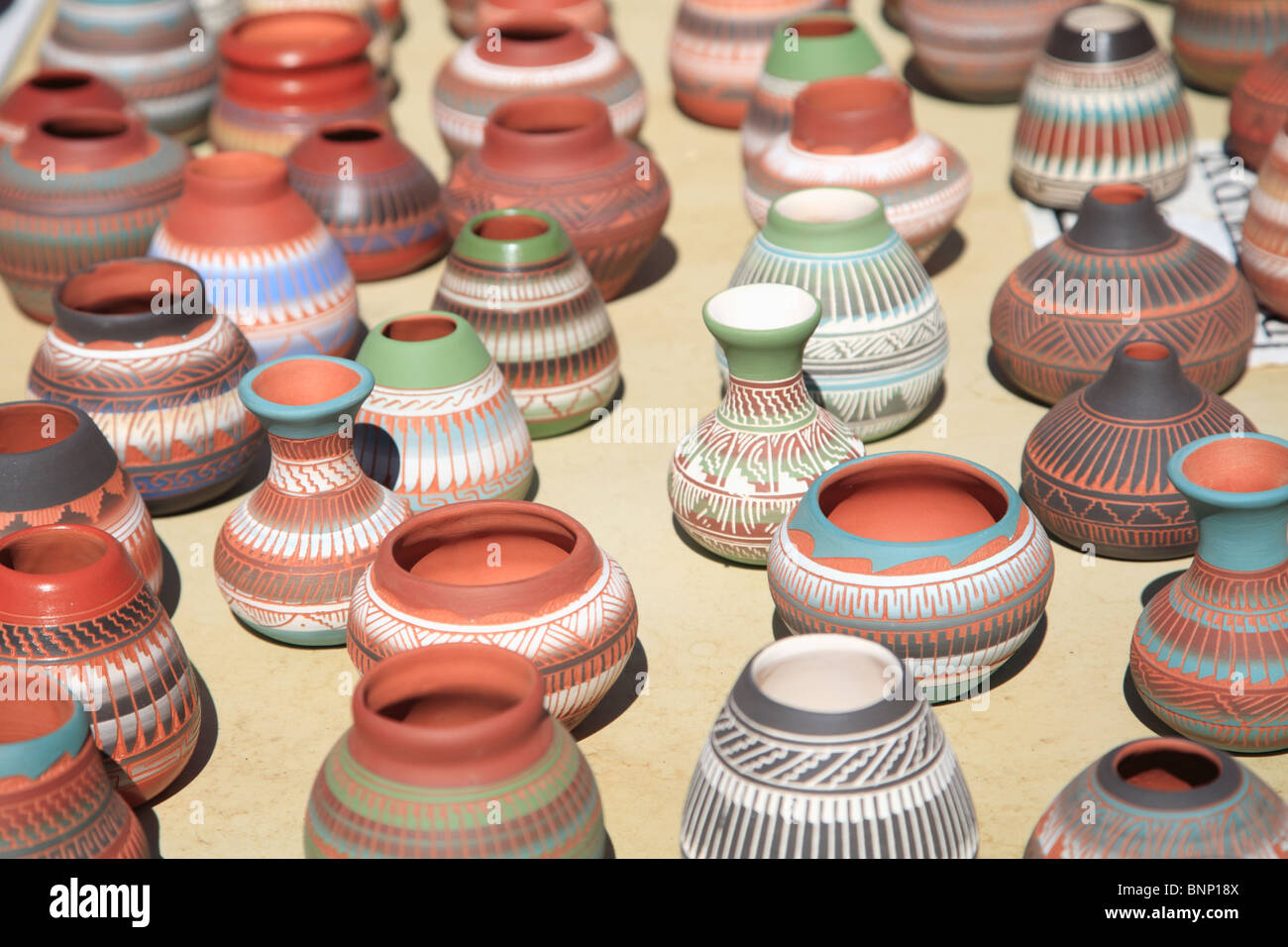 Native American Pottery, Santa Fe, New Mexico, USA Stock Photo Alamy