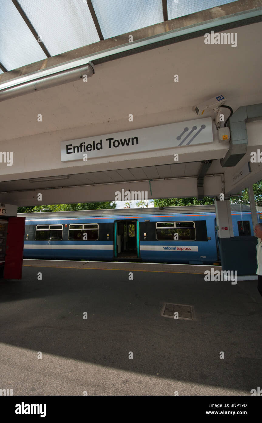 Enfield town railway station Stock Photo Alamy