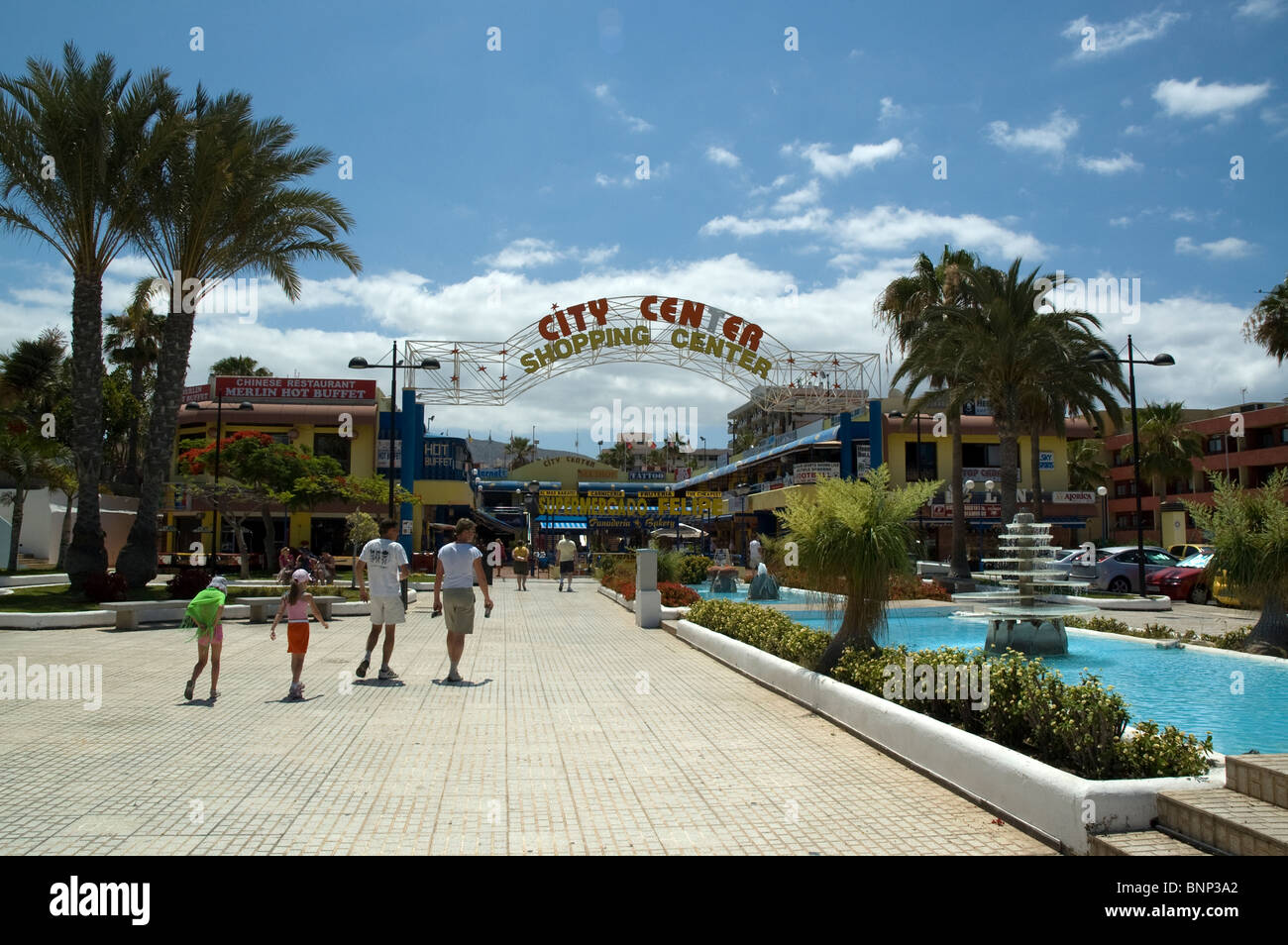 City center Shopping Center Tenerife - Playa de las Americas Stock Photo -  Alamy