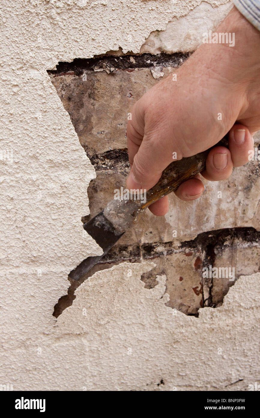 House Maintenance, scraping paint flaking off badly maintained