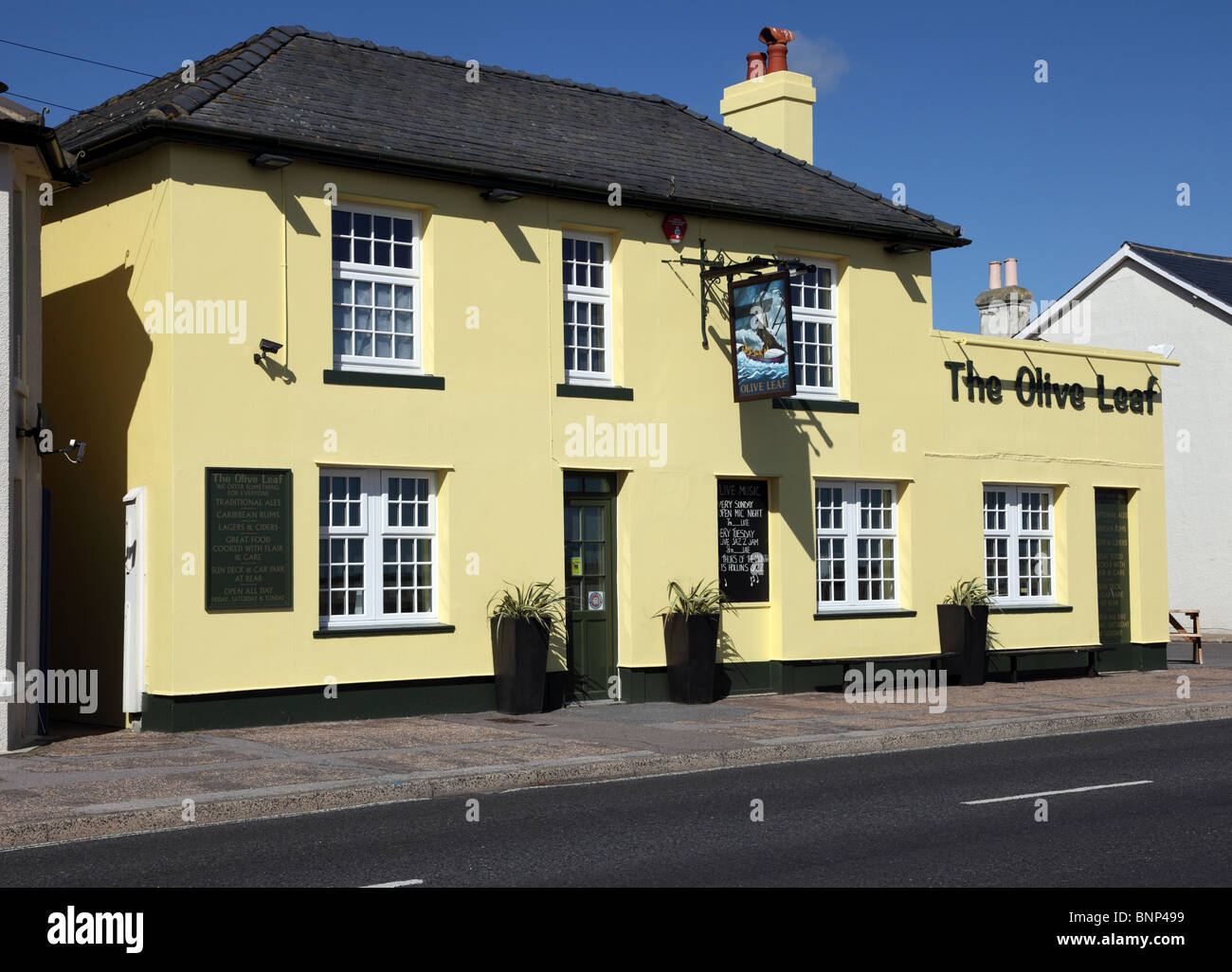 The Olive Leaf seafront pub on Hayling Island Stock Photo Alamy