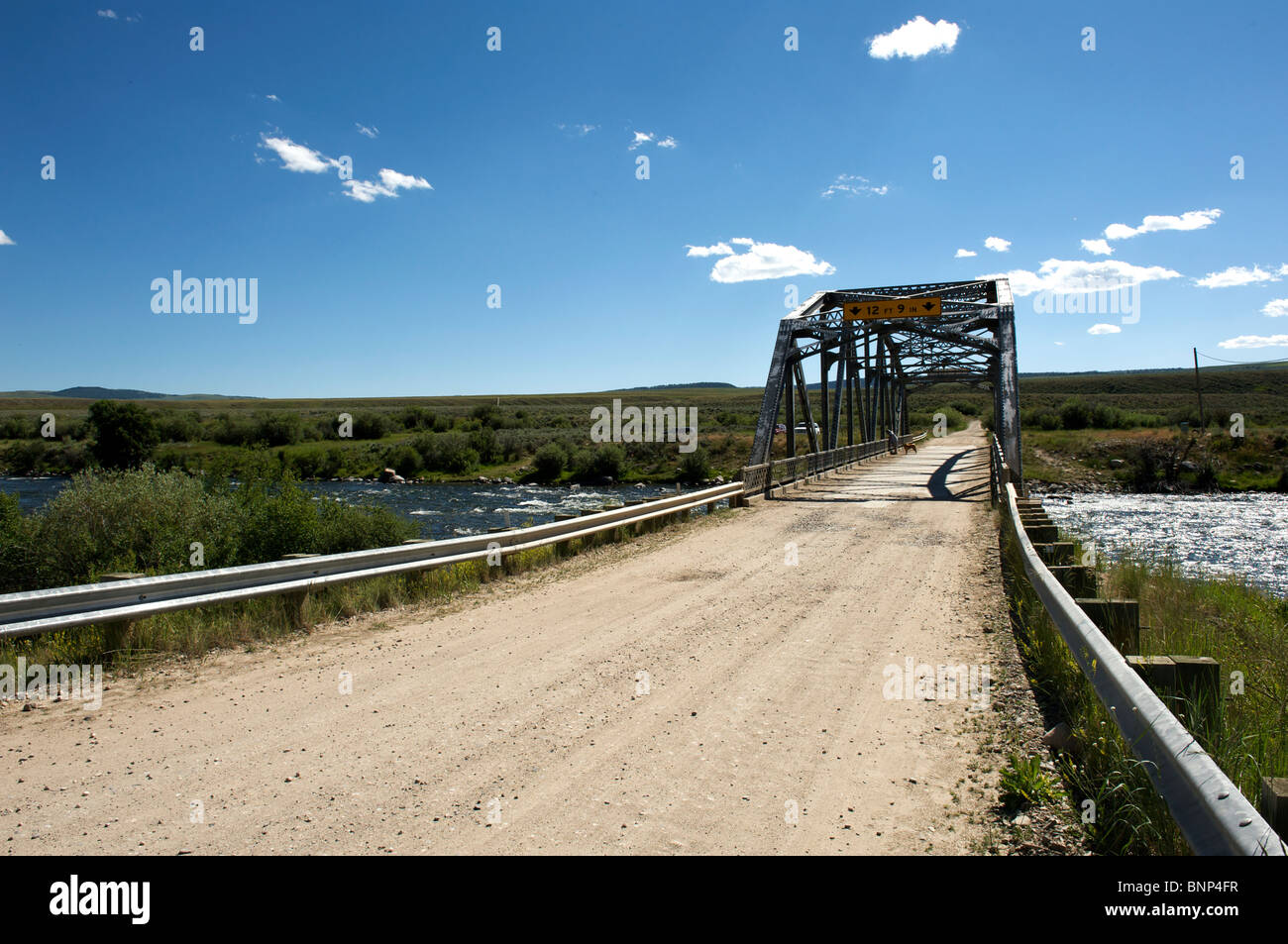 Three Dollar Bridge on the Madison River, Montana Stock Photo - Alamy