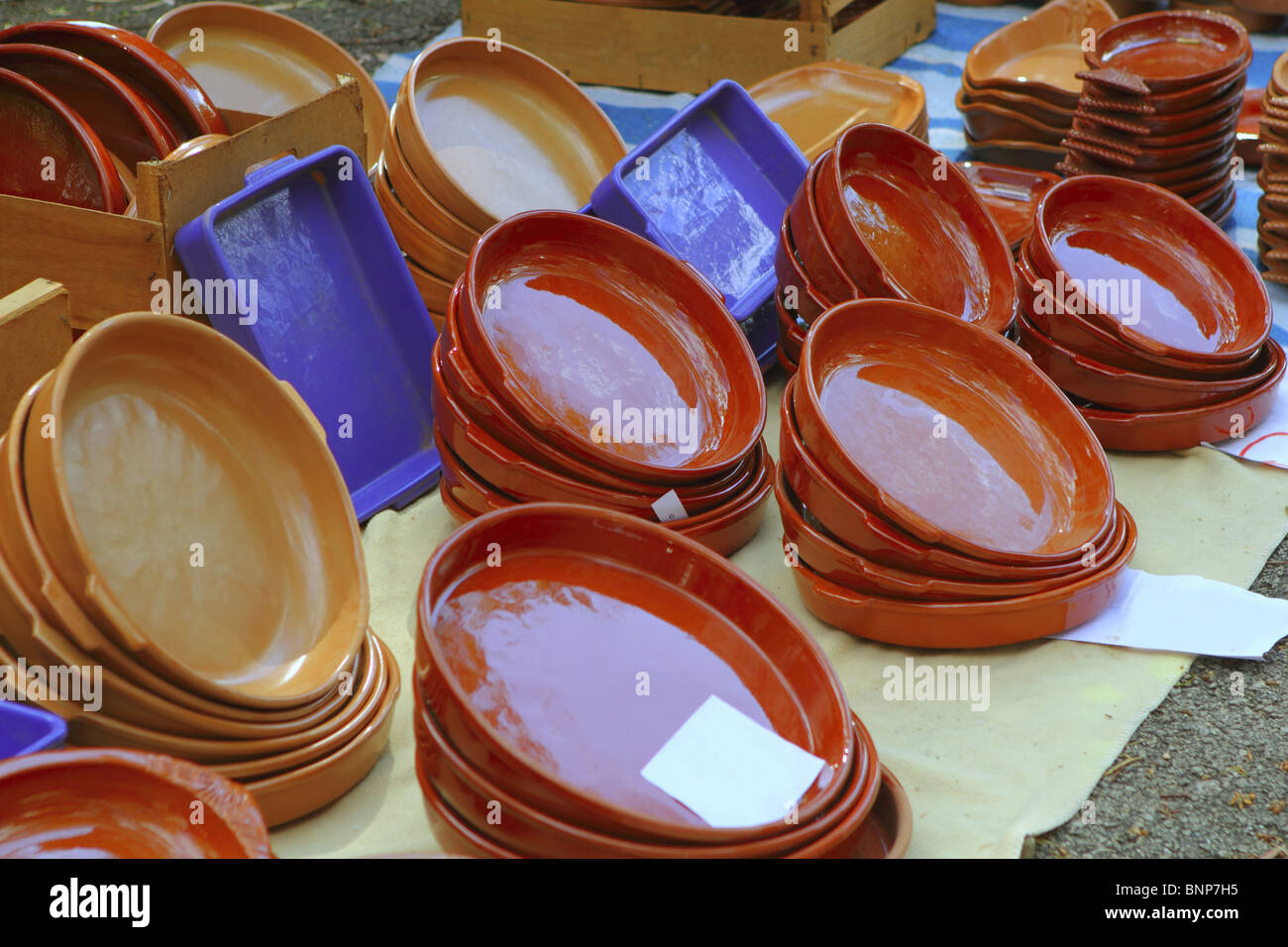 Clay pottery shop market traditional handcraft store Stock Photo Alamy