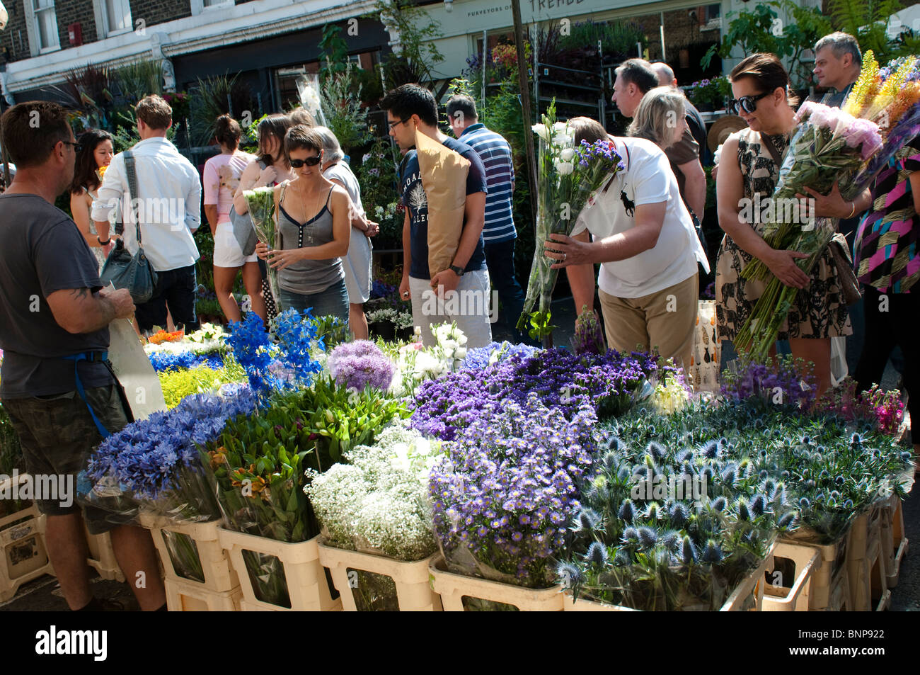 Columbia Road Flower Market, London, E2, England, UK Stock Photo Alamy