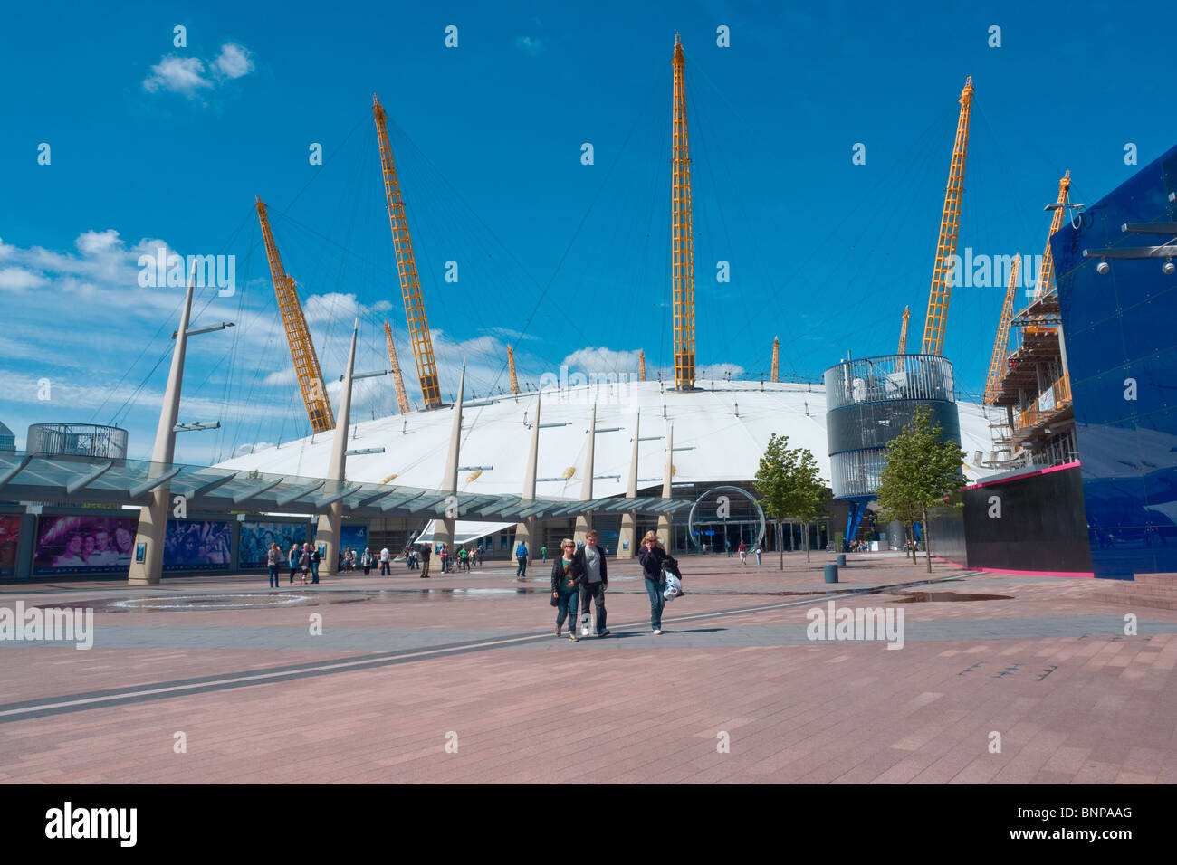 The O2 arena in Greenwich, London, formerly known as the Millenium Dome Stock Photo