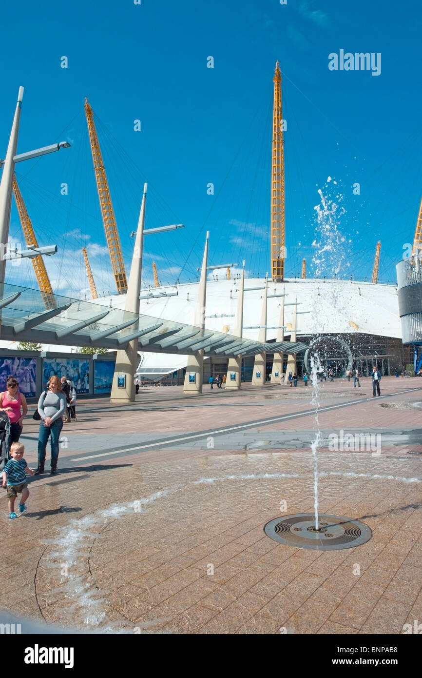 The O2 arena in Greenwich, London, formerly known as the Millenium Dome Stock Photo
