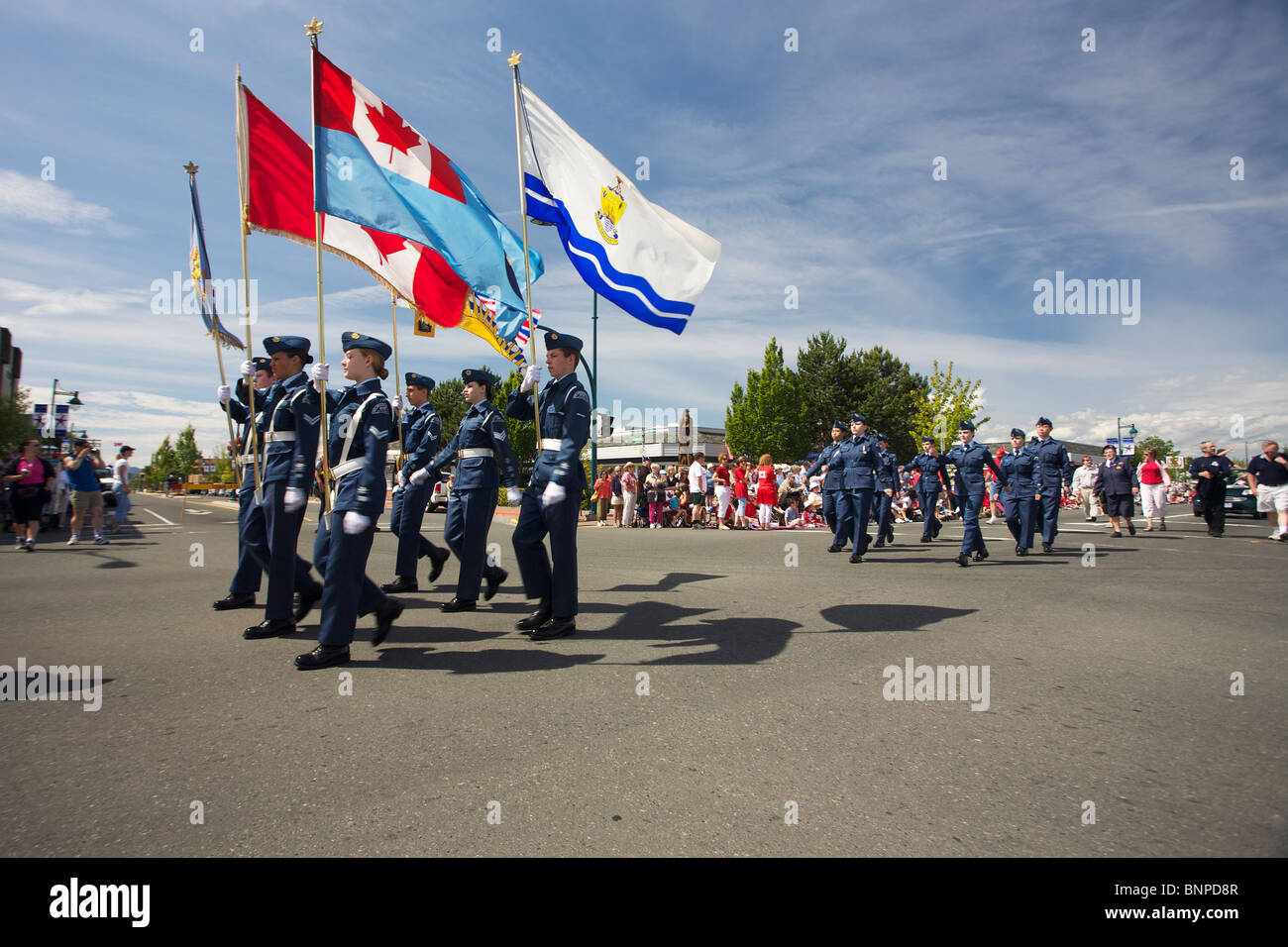 Canada day celebrations in Sidney BC Canada, army cadets Stock Photo Alamy