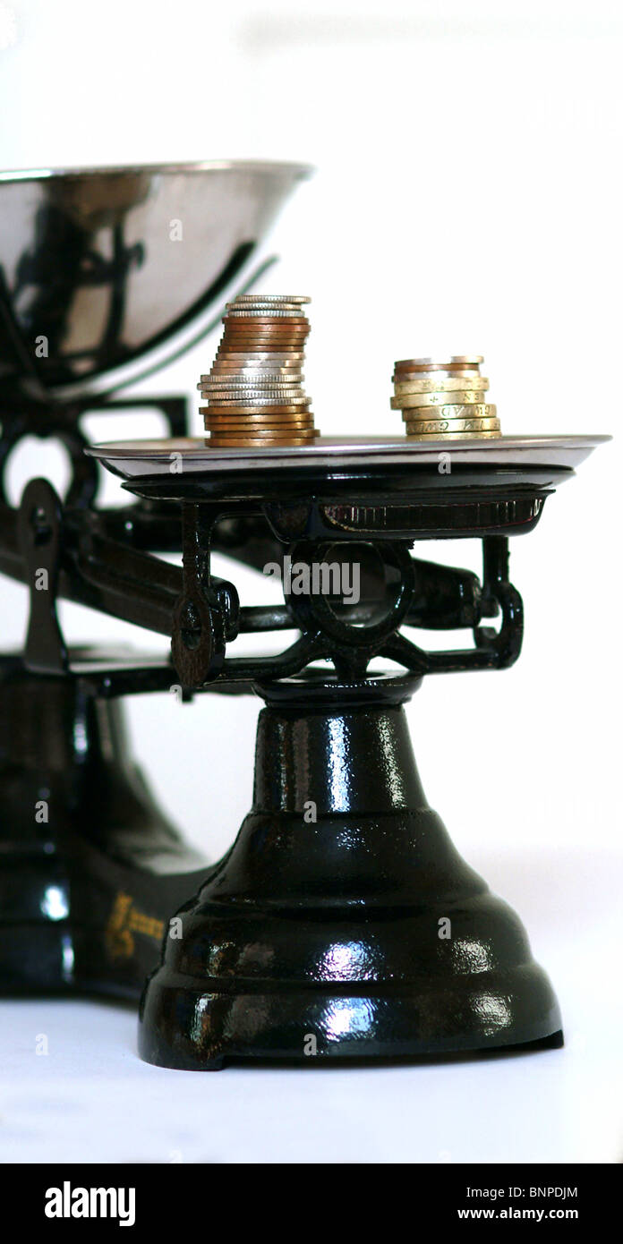 Weighing Scale Coins High Resolution Stock Photography and Images Alamy
