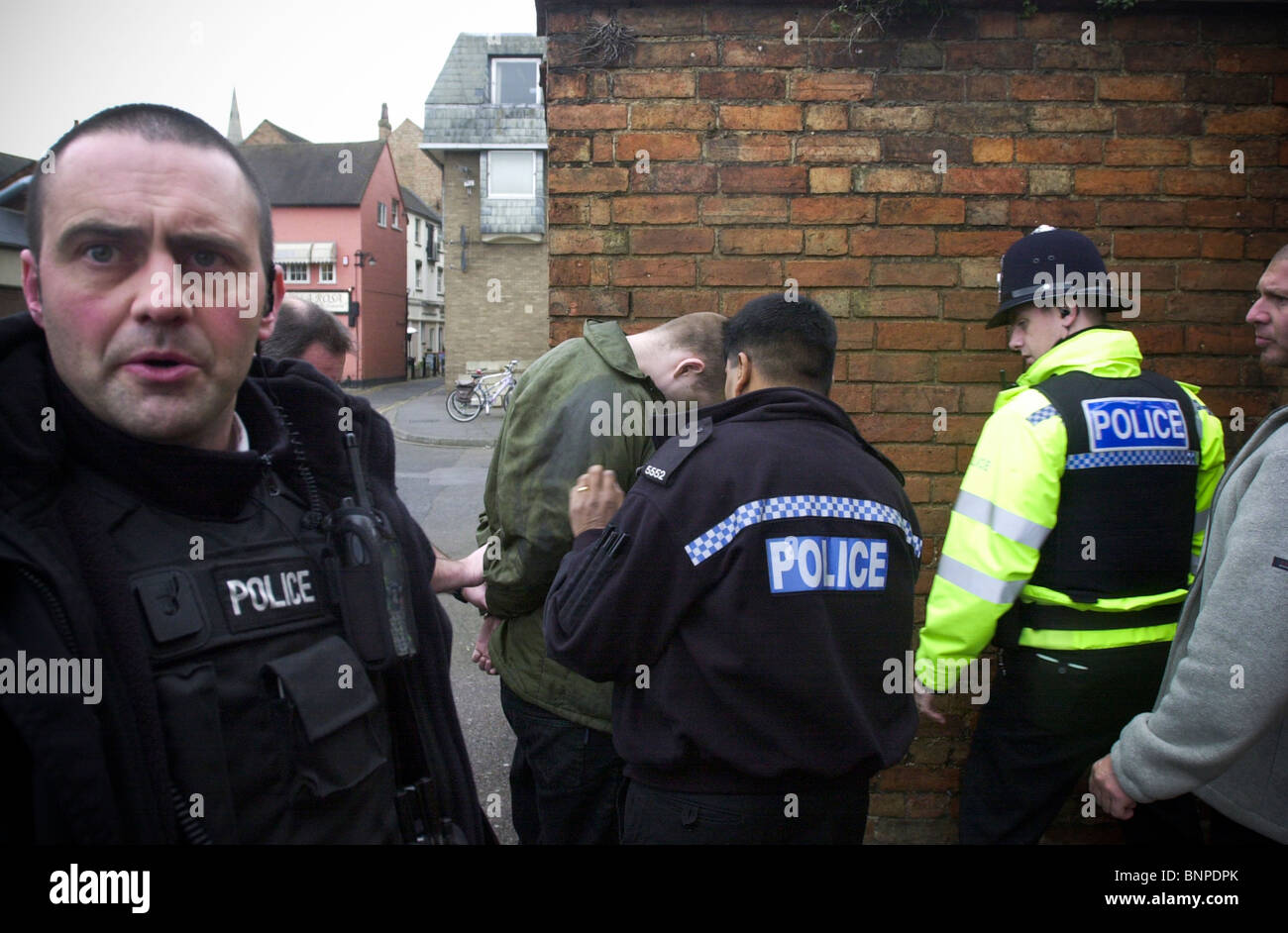 Police arrest a man UK Stock Photo