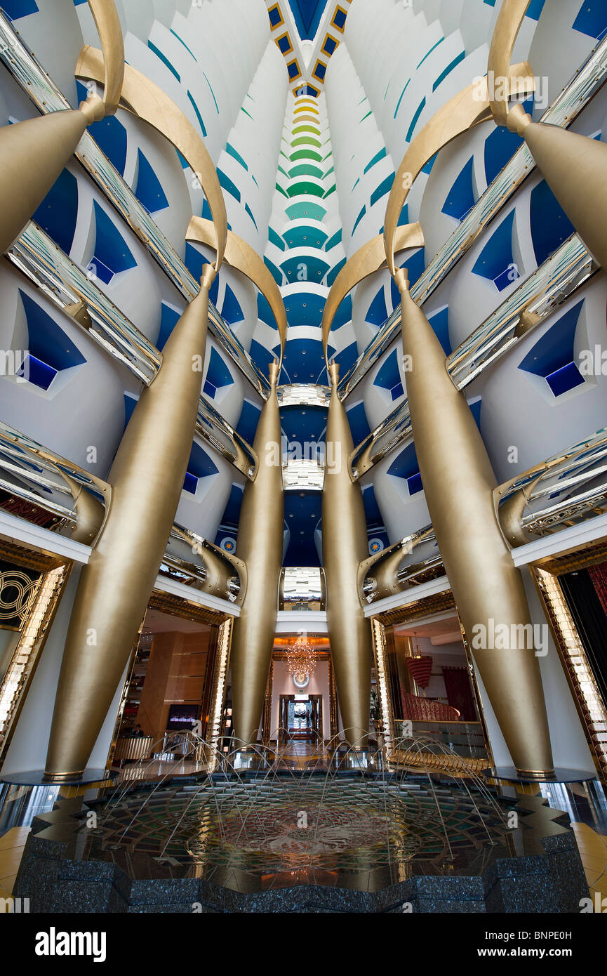Interior Del Burj Al Arab Burj Al Arab Hotel Interior Hi Res Stock