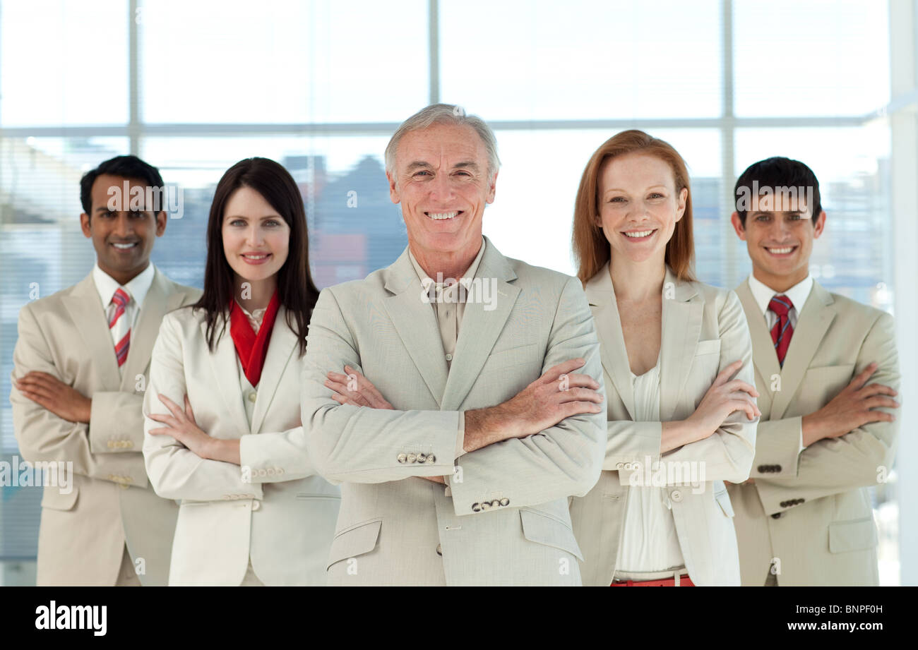 Portrait of a confident business team Stock Photo - Alamy