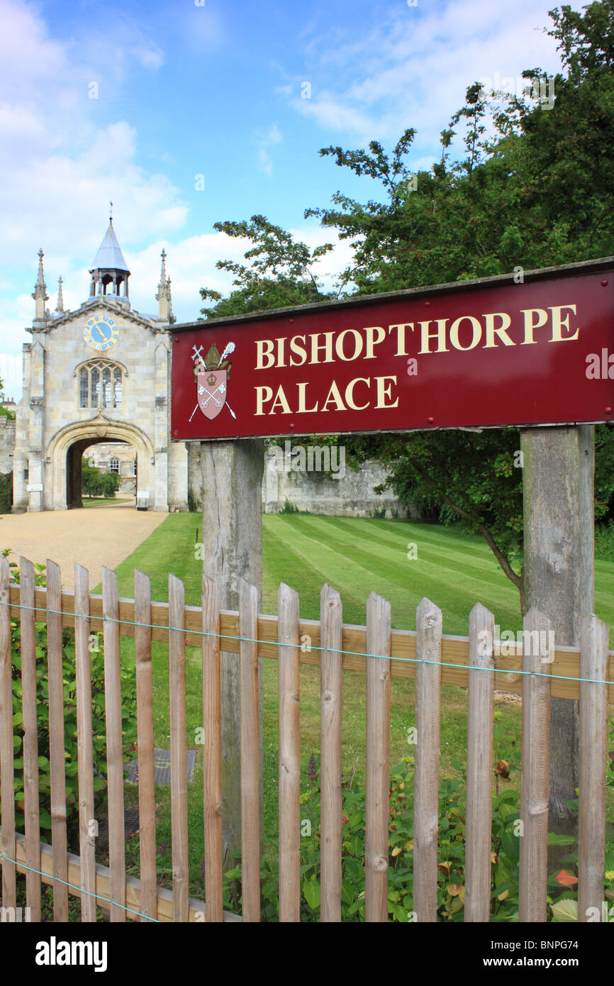 The entrance to Palace in the village York