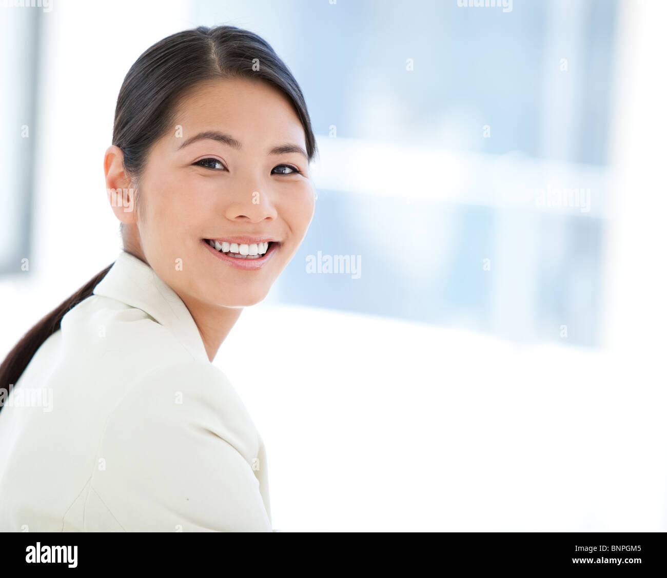 Portrait of a happy businesswoman Stock Photo - Alamy