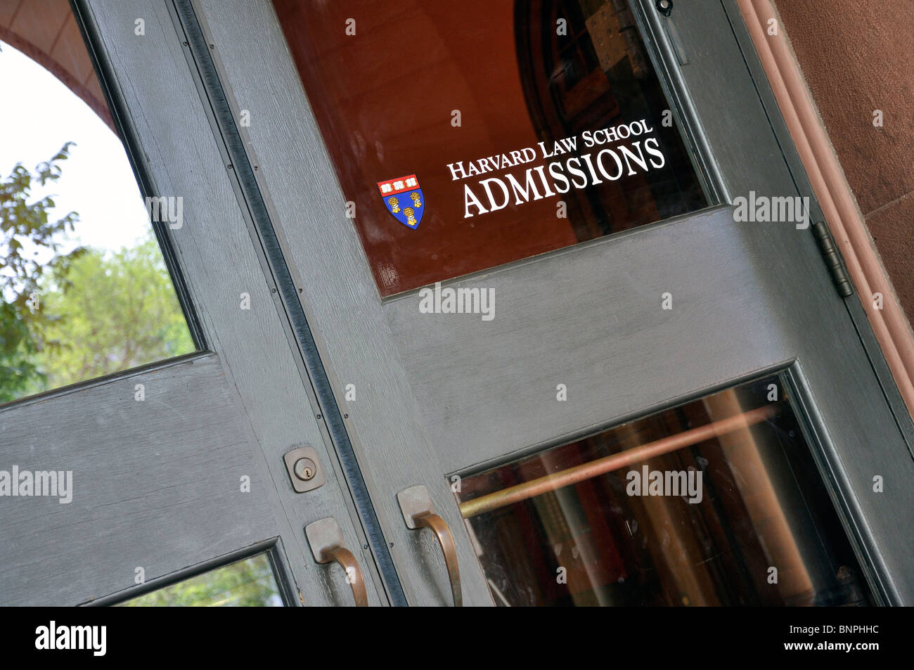 Law School Admissions building, Harvard University, Cambridge, Massachusetts, USA Stock Photo